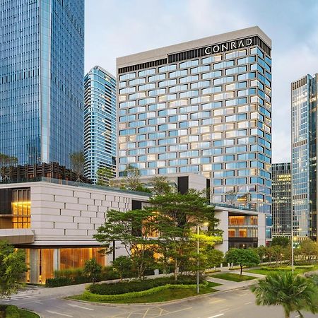 Conrad Shenzhen, The First Art Museum Hotel In Greater Bay Area With The Stunning Bay And Sunset View In The Hotel Terrace Екстериор снимка