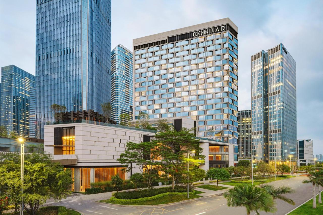 Conrad Shenzhen, The First Art Museum Hotel In Greater Bay Area With The Stunning Bay And Sunset View In The Hotel Terrace Екстериор снимка