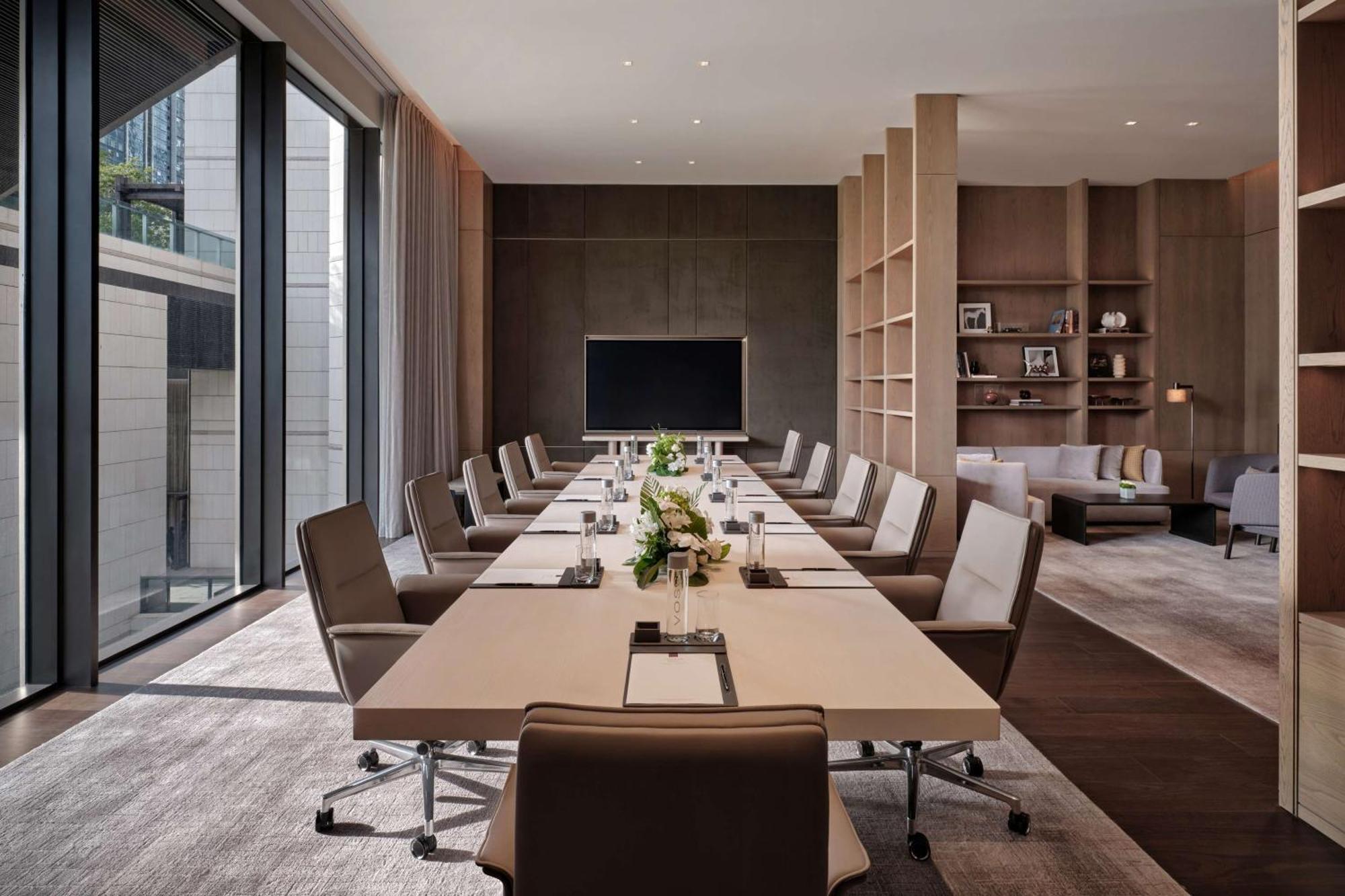 Conrad Shenzhen, The First Art Museum Hotel In Greater Bay Area With The Stunning Bay And Sunset View In The Hotel Terrace Екстериор снимка