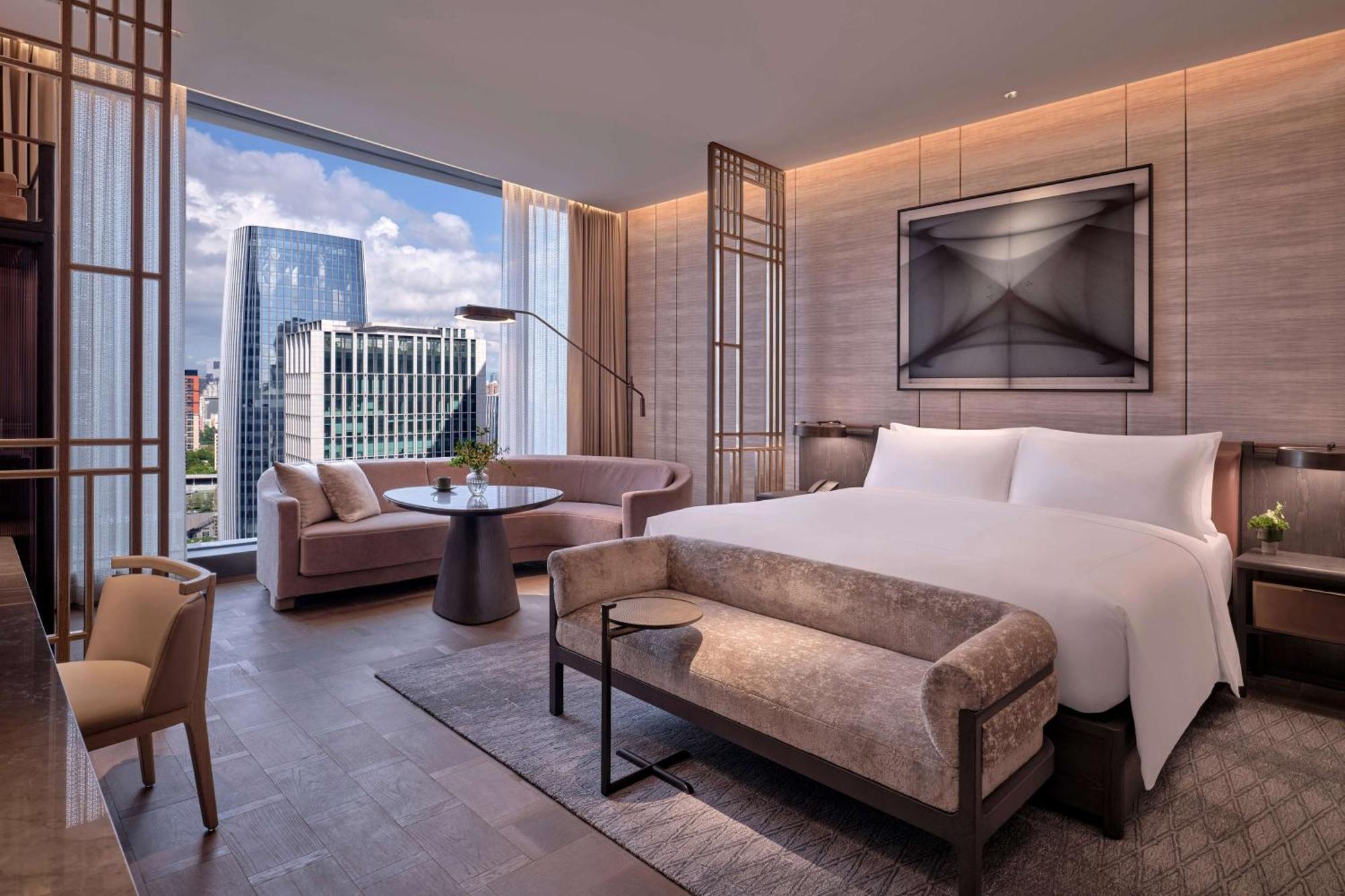 Conrad Shenzhen, The First Art Museum Hotel In Greater Bay Area With The Stunning Bay And Sunset View In The Hotel Terrace Екстериор снимка