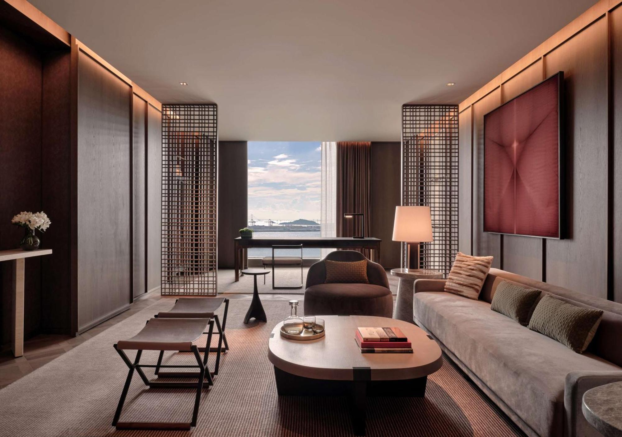 Conrad Shenzhen, The First Art Museum Hotel In Greater Bay Area With The Stunning Bay And Sunset View In The Hotel Terrace Екстериор снимка