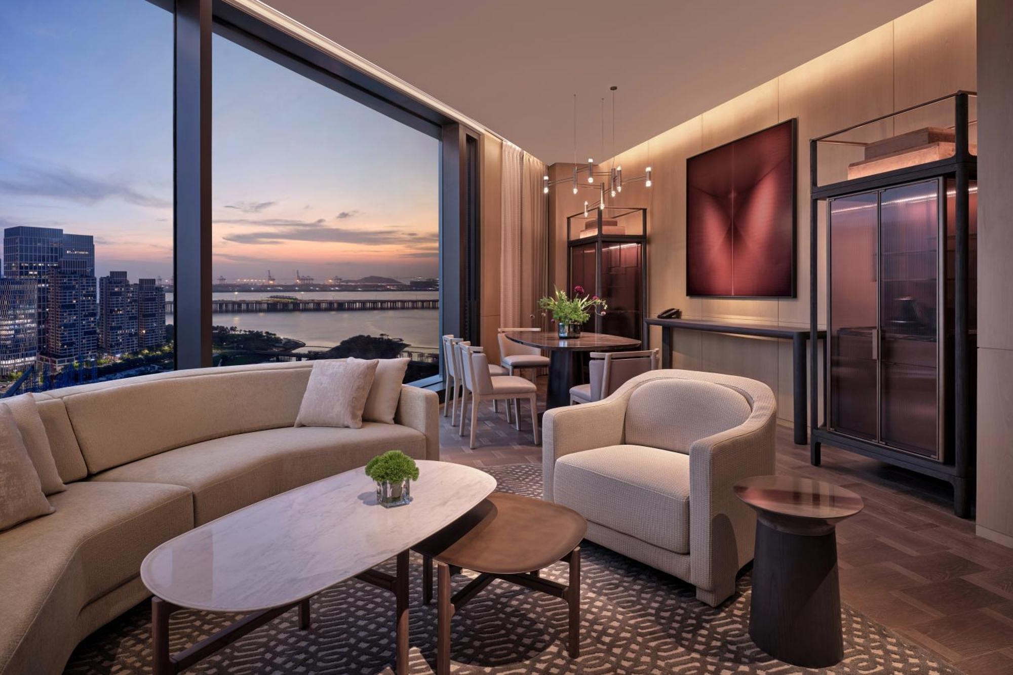 Conrad Shenzhen, The First Art Museum Hotel In Greater Bay Area With The Stunning Bay And Sunset View In The Hotel Terrace Екстериор снимка